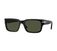 Persol Uomo Persol PO3315S 95/31 Occhiali da sole Acetato Nero Verde Squadrata Normale