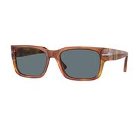 Persol Occhiali da Sole PO3315S 96/3R Terra Di Siena/Blu Scuro Unisex Polarizzati 55/19/145