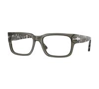 Persol Uomo Persol PO3315V 1219 Montature da vista Acetato Grigio Squadrata Normale