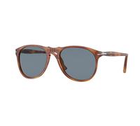 Persol Uomo Persol PO9649S 96/56 Occhiali da sole Plastica Havana Pilot Normale