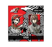 Persona 5 Royal Spilla Badges 2-pack Crow / Goro Akechi Popbuddies