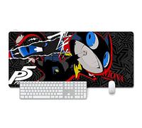Persona 5 Tappetino Mouse Gaming, Grande Anime Mouse Pad XXL 900x400mm Confortevole, Lavabile, 3mm Antiscivolo Tappetino Scrivania Supporto per Ufficio Computer, Adatto per computer e PC, K
