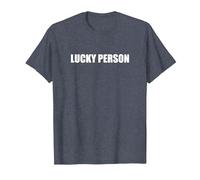 Persona fortunata Maglietta, Uomo, Pervinca, 5XL