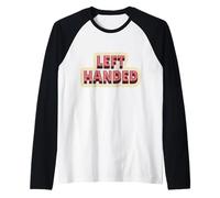 Persona mancina Che impara a Scrivere Lettere Maglia con Maniche Raglan