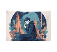 Persona Pregare Bandiera 119,4 x 177,8 cm No Fade Bandiera di benvenuto Giardino Cortile Casa Bandiere Decorative Giardino Cortile Cartello Interno Esterno Banner Party Home Decor