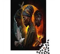 Personaggi africani|Colomba della pace| Puzzle Divertenti Per Tutta La Famiglia 70x50cm/1000pcs Adulti
