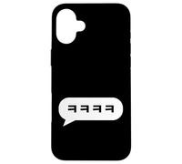 Personaggi coreani Hangul Ridere in Chat Bubble Custodia per iPhone 16 Plus