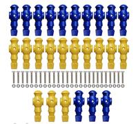 Personaggi da calcio balilla - Biliardino da uomo a due colori, struttura modellata bilanciata, componenti di gioco robusti, presa morbida, set di giocatori cinque pali da ottavo di pollice | Azione m