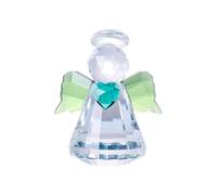 Personaggi da collezione con angelo di cristallo, 2,68 grandi figure d'angelo, per le vacanze (verde, taglia unica)