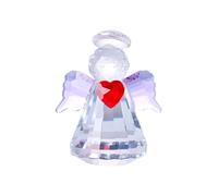 Personaggi da collezione con angelo di cristallo, 2,68 grandi figure d'angelo, per le vacanze (viola, taglia unica)