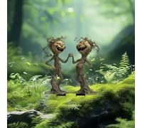 Personaggi da giardino per esterni, resistenti alle intemperie, decorazione da giardino, tartaruga e gnomo da giardino, statuetta in resina 2D, regalo decorativo per laghetti 2D, colore I