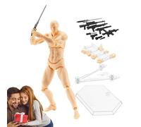 Personaggi d'azione Comuni Mobili - Modello Artistico Flessibile, Stop Motion Toy | Piccoli Personaggi Abilità Con Arti Regolabili Per Disegnare Riferimento, Scene Fotografiche E Casa Creativa