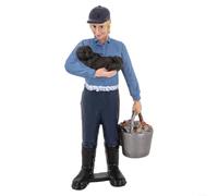 Personaggi del pastore del treno del modello realistico del PVC per il miglioramento della scena della fattoria e della strada (ZQ 697)