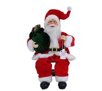 Personaggi di Babbo Natale seduti - Kuschel Santa Figure | Peluche Decorazione Babbo Natale per Soggiorno, Finestra, Uso Dieci Volte