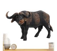 Personaggi di bestiame in miniatura - modello di statua del bullo, giocattoli da fattoria, statuette realistiche di animali per torte, decorazioni | figure da collezione per ragazze e bambini |