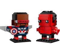 LEGO 40668 BrickHeadz Marvel Captain America & Hulk Rosso RARE