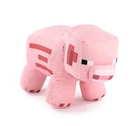 Barrado Personaggi di Peluche del Videogioco Minecraft - Enderman, Lama, Ocelot, Maiale, Steve, Alex, Creeper, Lupo - Taglie Diverse a Seconda del Modello -qualità Super Soft (Maiale)