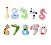 Personaggi di peluche | Morbido e morbido peluche figura numerica 0-9 per bambini, per camera da, tavolo, studio, cameretta dei bambini, fidanzata, moglie, fidanzata, sorella, figlia