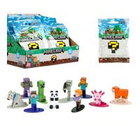 Personaggi in miniatura Jada Minecraft Blind Bag, Serie W1 W5 Steve, Creeper, Enderman, Scheletro, Zombie Pigman in metallo pressofuso, action figure da collezione, giocattolo regalo per bambini, raga