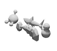 Personaggi Mario 64 Set Figure Chuckya Goomba Sushi Blizzard Stampati 3D