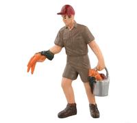 Personaggi modellini Bauer Schäfer, figure in PVC dipinte a mano per impianti ferroviari modellini Ho, adatte per scene agricole e villaggi (ZQ379)