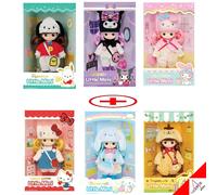 Personaggi Sanrio x Little Mimi 6-Type Doll Set Completo Figure Girl Korean T...