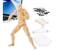 Personaggi Stop Motion - Kit modello di figura snodabile, base manichino multiuso, bambola da disegno in legno snodata | Strumento di riferimento artistico per la pittura, lo schizzo, la fotog