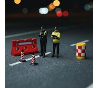 Personaggi Vigili Urbani Scala 1:64 Design Originale per Scena in Miniatura