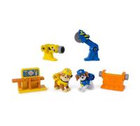 Rubble & Crew, Power Tool Pups, Personaggi Giocattolo Rubble e Wheeler con 2 Attrezzi da Operaio e 2 Accessori da Costruzione, Giocattoli per Bambini e Bambine dai 3 Anni in su