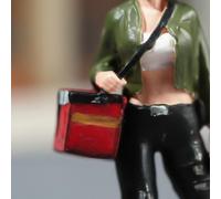 Personaggio Courier Consegna Cibo Scala HO 1:87 Statuina Fattorino Multiscala