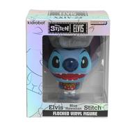 Personaggio da collezione Disney: Lilo e Stitch blu hawaiano Elvis Stitch floccato 10,2 cm Bhunny stilizzato PVC figura