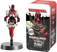 Personaggio Deadpool French Maid Hero Collezionista Eaglemoss Marvel Box Metallo