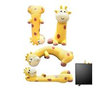Personaggio dello schermo del computer - 4 giraffa giocattolo da scrivania | ornamento giocattolo da scrivania creativo per il posto di lavoro del veicolo