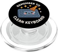 Personaggio divertente "Remember to Clean Keyboards" PopSockets PopGrip per MagSafe
