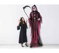 Personaggio Halloween con piedistallo luci e suoni a pile h230cm