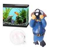 Personaggio subacqueo | Figura subacquea avventuriera subacquea | Modelli subacquei galleggianti galleggianti per decorazione paesaggio acquario