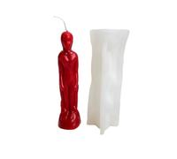 Personaggio umano Stampo in silicone Fatto a mano Maschio Femminile Forma a candela Cera Femmina Maschio Forma a candela Forma Silicone Figura Stampo in silicone Forma