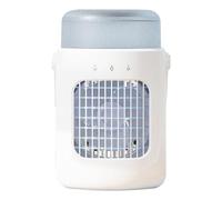 Personal Air Conditioner, Portable AC Fan, 600ml Water Tank, 9.25x5.71x5.71 Inches, Quiet 3-Speed Adjustable Cooling Unit for Room Home Garage Indoor Picnic Camping Summer Heat