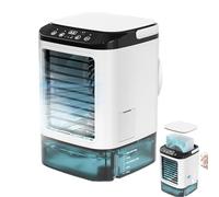Personal Air Conditioner, Portable Table Fan, Air Cooling Umidificatore, 3 Speed Quiet with Water Tank for Home, Bedroom, Dorm, Travel, Camping, Fishing, Beach, Picnic, Living Room
