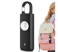Personal Alarm Siren, Type C Rechargeable Safety Device, with Led Security Tool Protection Accessory Portable Alarm for Outdoor Commuting Walking Hotels Travel Camping College