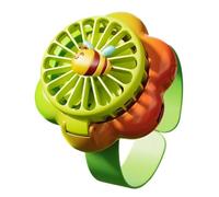 Personal Cooling Fan | Rechargeable Flower Watch With Lights | Portable Cut