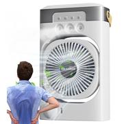 Personal Desktop Fan, 3 Speed Air Circulator with 7 Color Night Light
