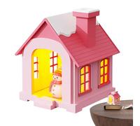 Personal Desktop - Small House Shaped Cool Mist | Portable Table For Bedroom Office Car Travel Indoor Air nfach zu bedienenden 4/8-Stunden-Moisturizer Compact Home Use