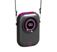 Personal Fan, Handheld Rechargeable Cooler, 5-Speed Wind Control with Digital Display, Built-In Ambient Light, Compact and Portable Design, Ideal for Gym Travel Hiking Beach School