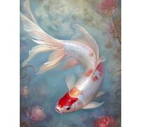 Personal Growth & Self-Discovery Journal: 8x10” Lined Koi Fish paperback notebook with 100 pages to explore and record your daily thoughts and experiences