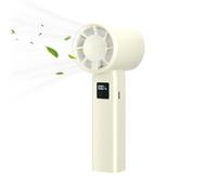 Personal Handheld Fan, Portable Quiet Gadget with Speed Display, ABS Rechargeable Cooler, Lightweight Design, Ideal for Beach, Travel, Gym, Indoor Use, Walking, Home, Camping, Festival, Outdoor