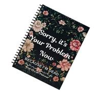 Personal Information Organizer Notebook, Spiral Planner with Guide Final Arrangments, Funeral Planning Binder for Estate and Document Collection, Black, Pink