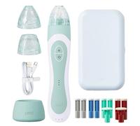 Personal Microderm Elite Pro Sky - Macchina per microdermoabrasione a casa con kit per viso e corpo, cristalli esfolianti e aspirazione sottovuoto per una pelle fresca e radiosa, tre velocità e