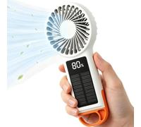 Personal Portable Blower LED Lamp Compact Summer Air Circulator Fan