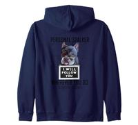Personal Stalker Cane Bouledogue Francese I Will Follow You Felpa con Cappuccio